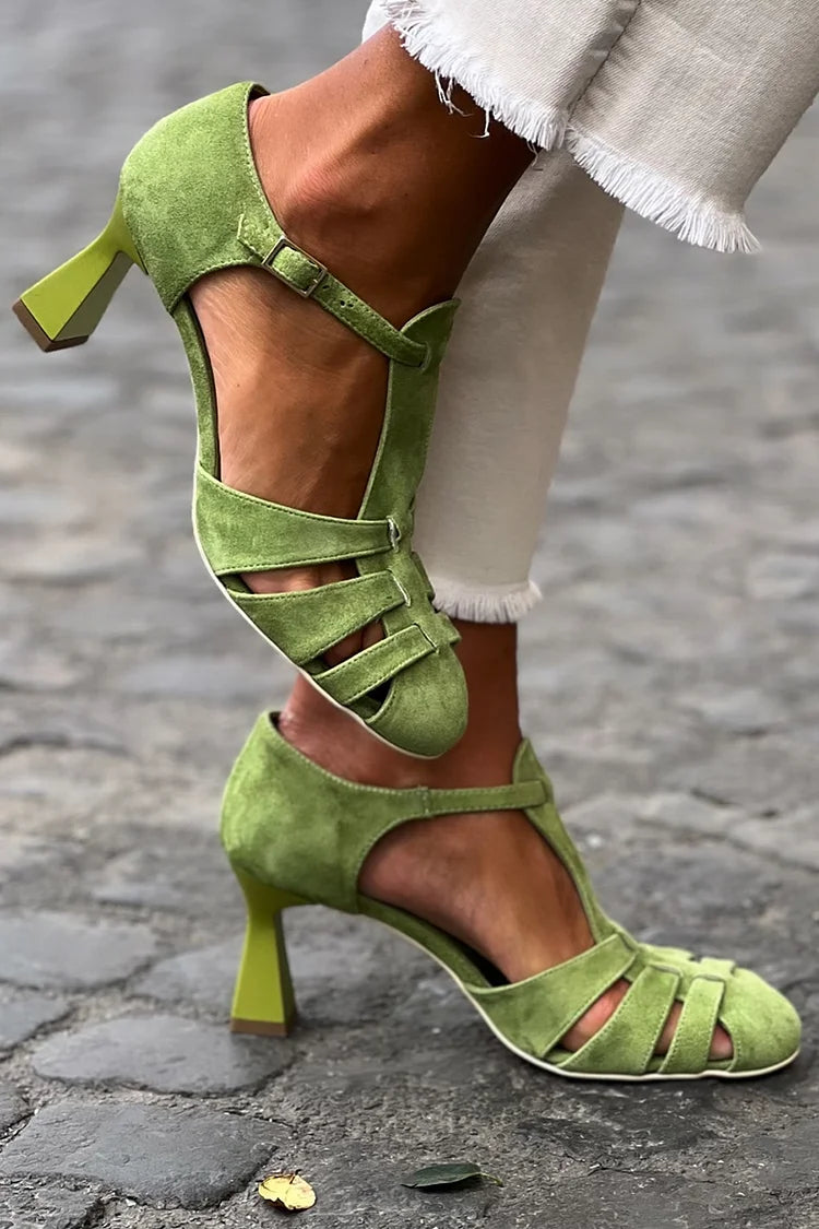 Elegante Sandalen mit mittelhohem Absatz