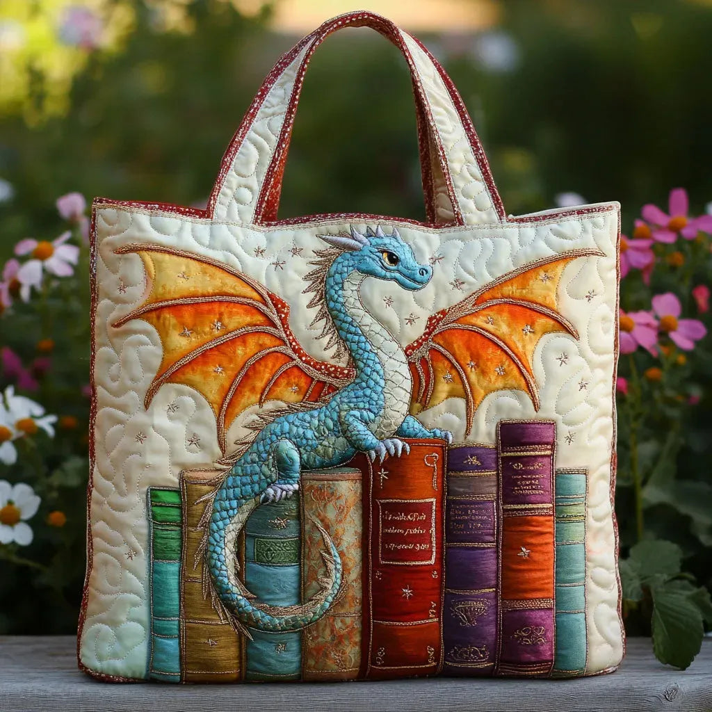 Quilted bag Emerald Guardian of Books