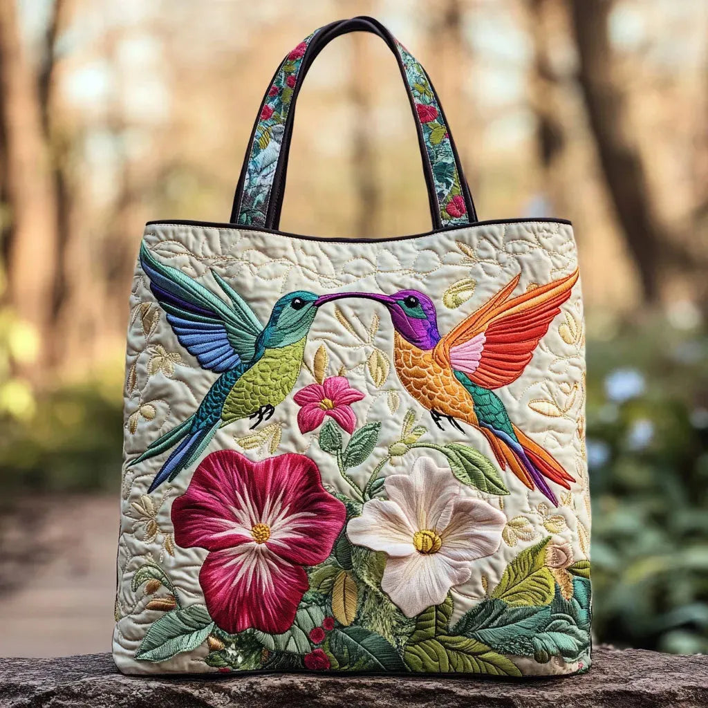 Quilted Backpack Hummingbird