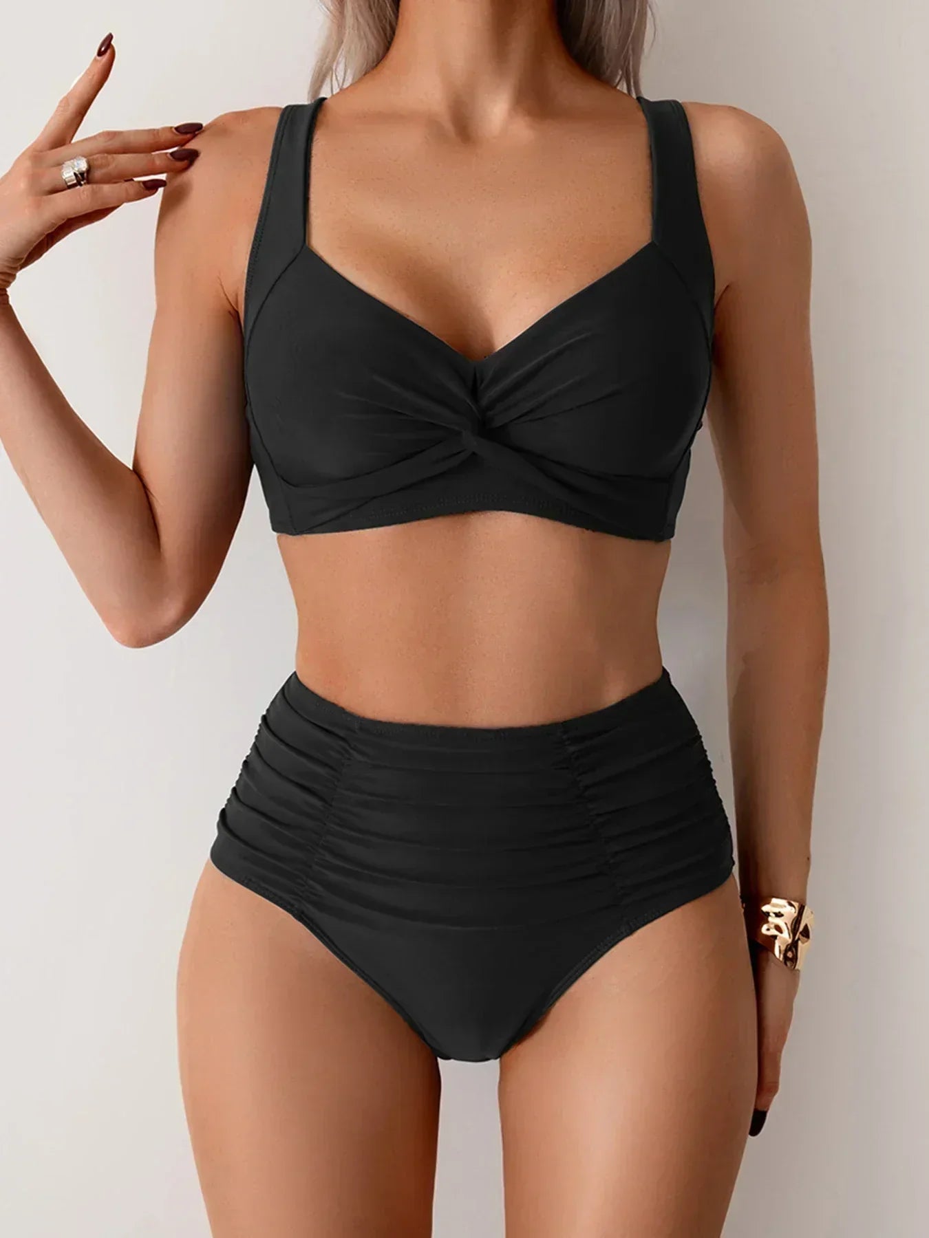 Lola | Sommerliches High-Waist-Bikini-Set