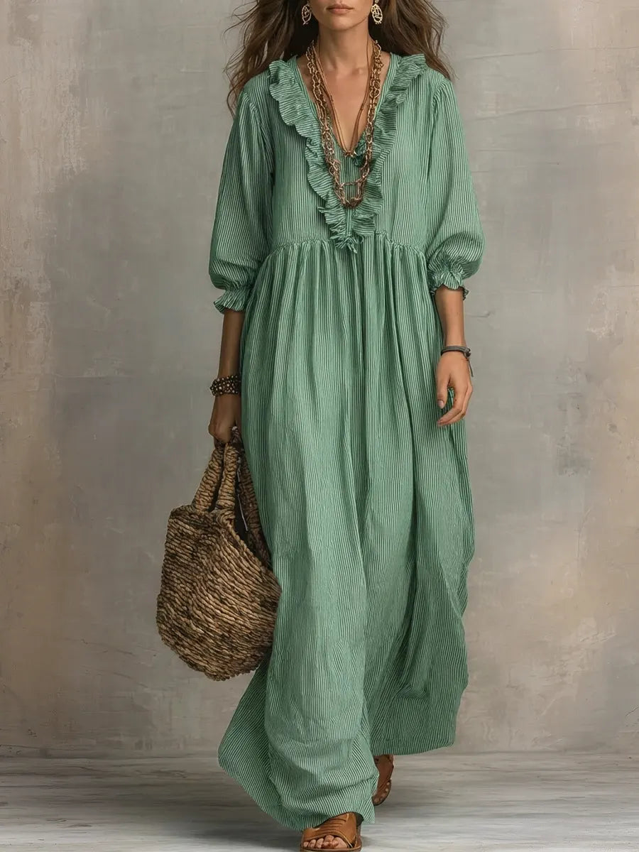 Elowen | Boho long-sleeved maxi dress