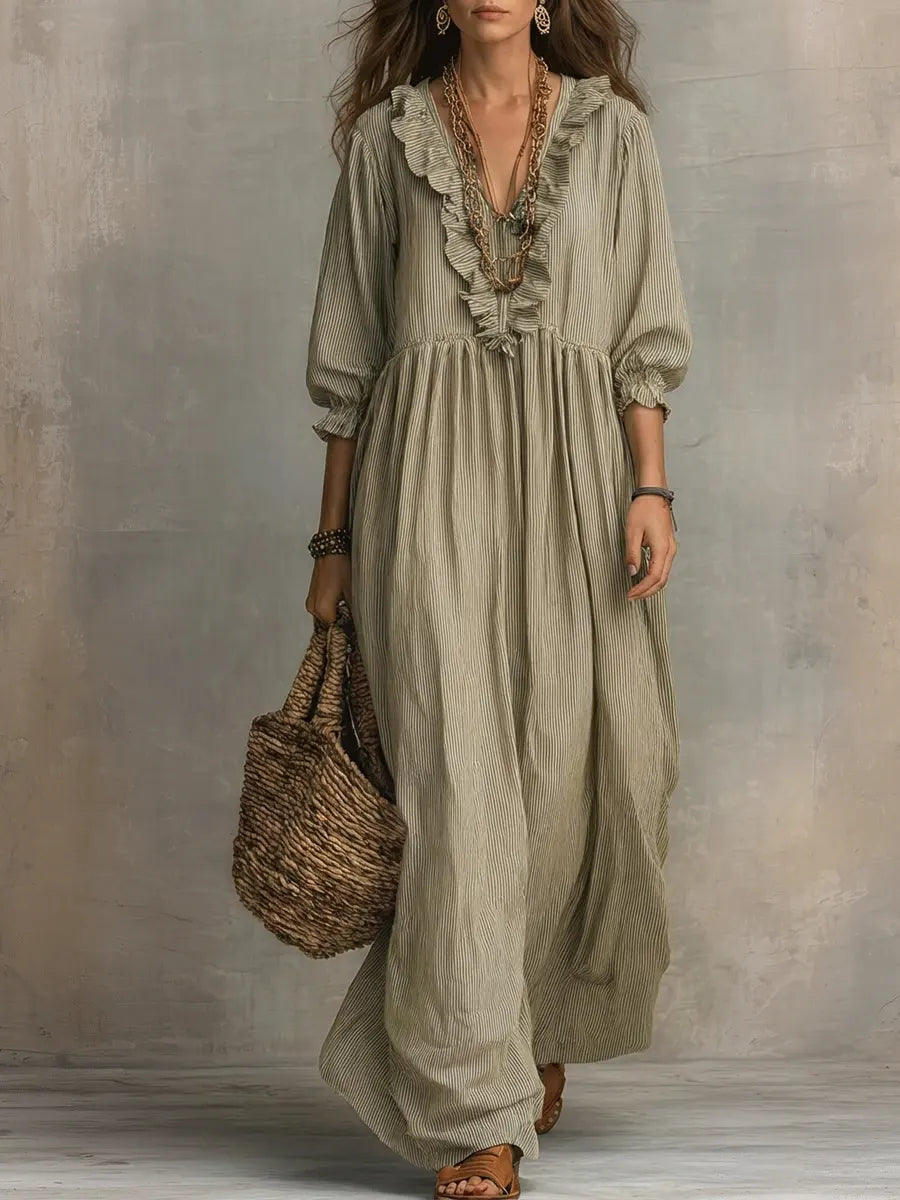 Elowen | Boho long-sleeved maxi dress