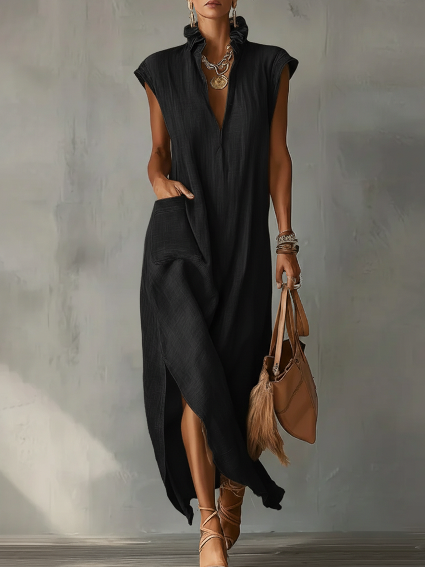 Elara | Ruffled Maxi Dress for Spring