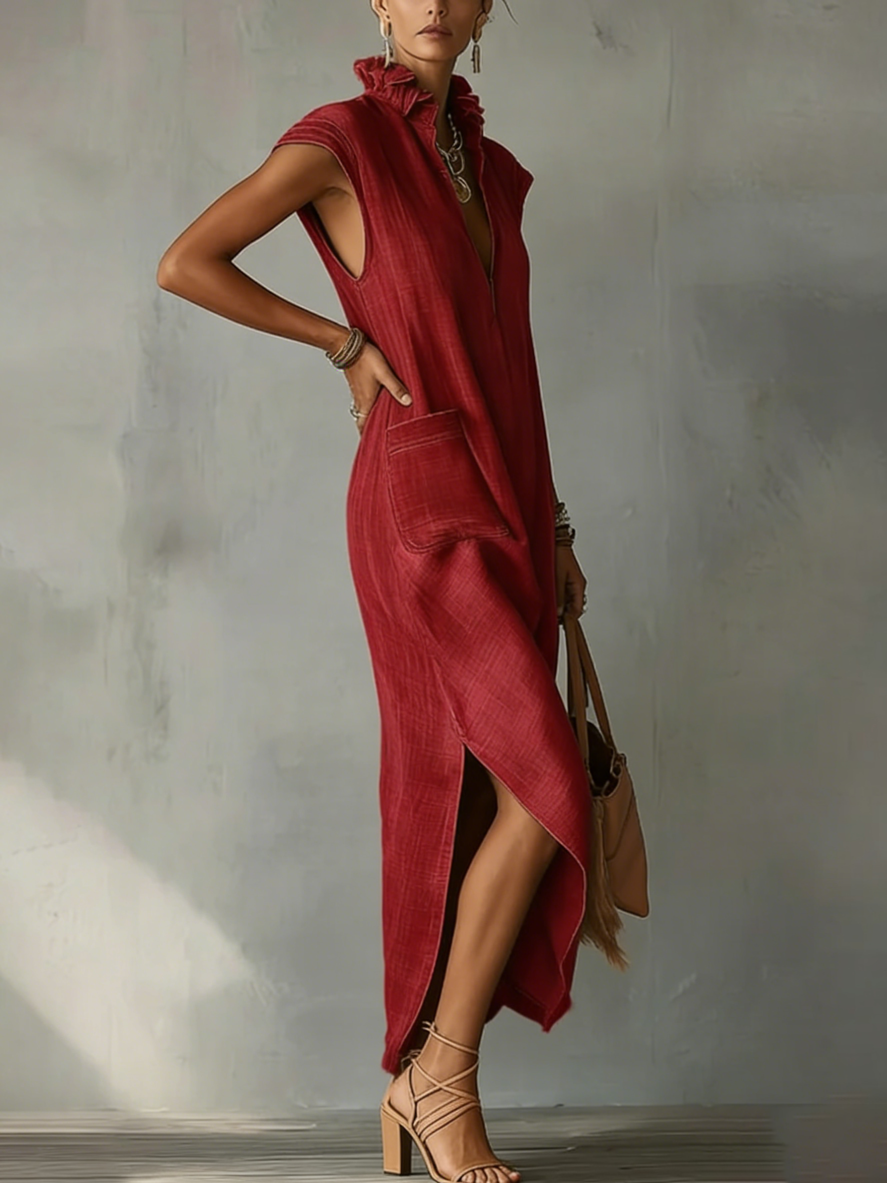 Elara | Ruffled Maxi Dress for Spring