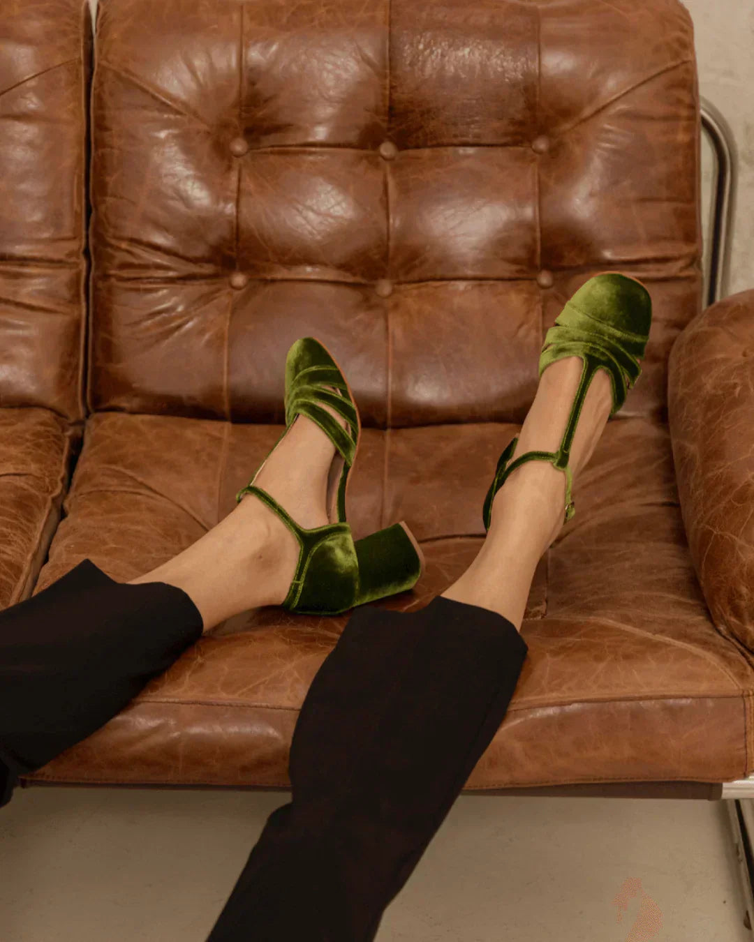 Braided block heel sandals