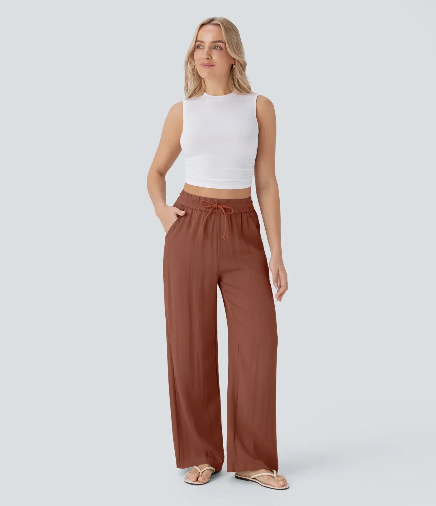 Sarah – Effortless Wide-Leg Trousers