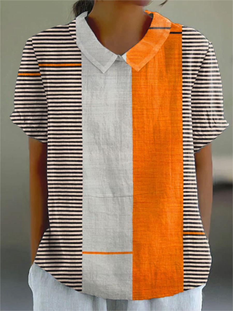 Lena | Moderne Colorblock-Bluse