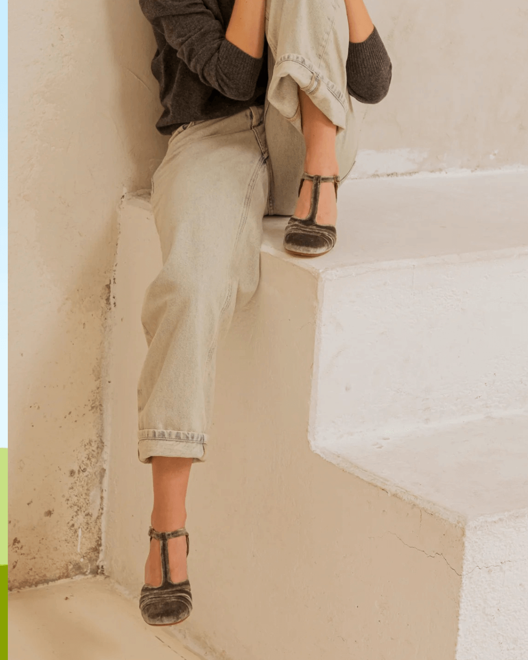 Braided block heel sandals