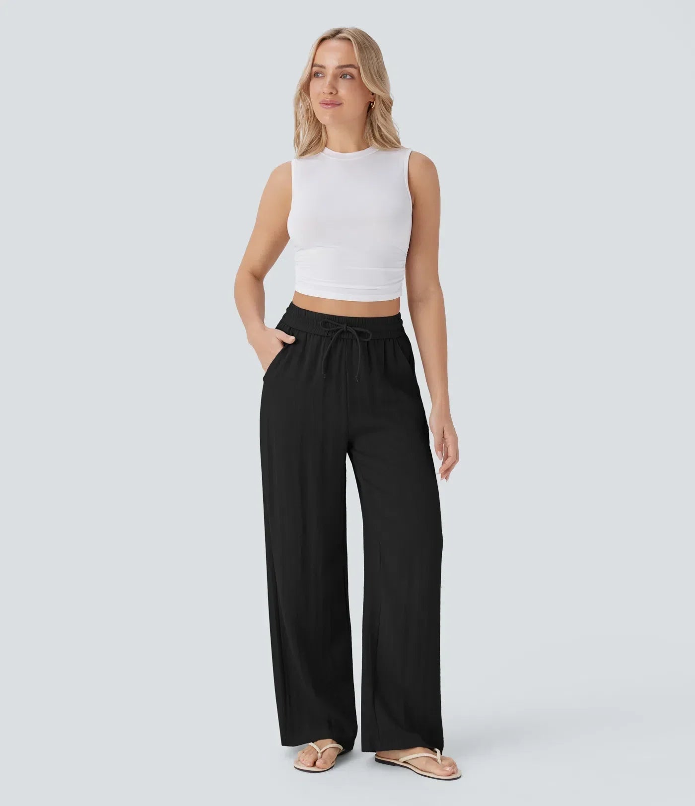 Sarah – Effortless Wide-Leg Trousers