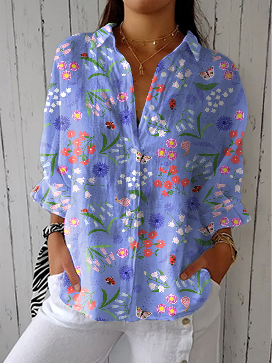 Felicia – Blumenwiesen-Bluse