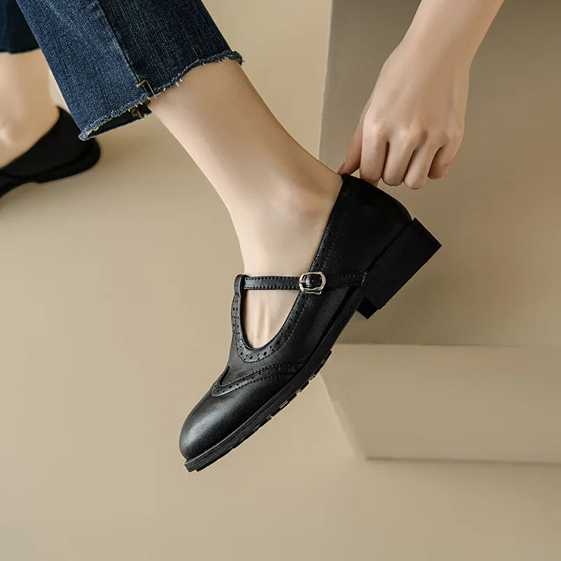 Miranda – elegante Damenschuhe mit T-Riemen