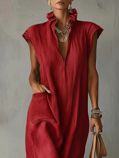 Elara | Ruffled Maxi Dress for Spring