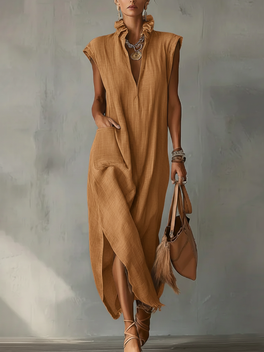 Elara | Ruffled Maxi Dress for Spring