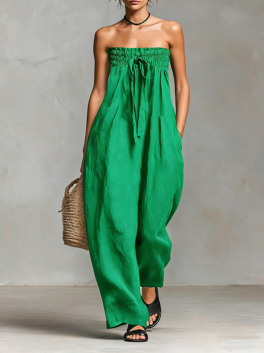 Nova | Strapless Flowy Maxi Dress