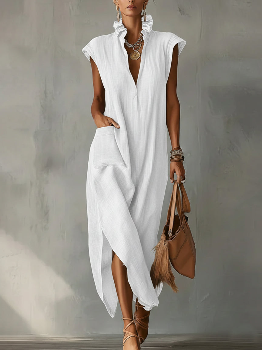 Elara | Ruffled Maxi Dress for Spring