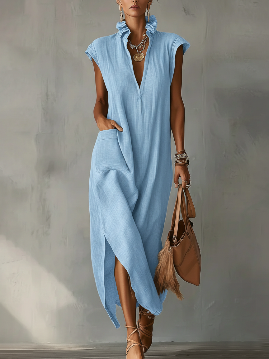 Elara | Ruffled Maxi Dress for Spring